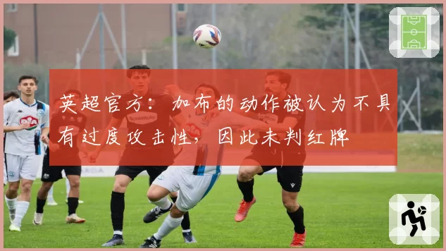 英超官方：加布的动作被认为不具有过度攻击性，因此未判红牌